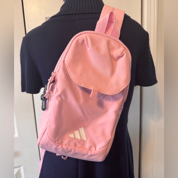 adidas Handbags - ADIDAS Mini Pink Sling Backpack Adjustable Strap